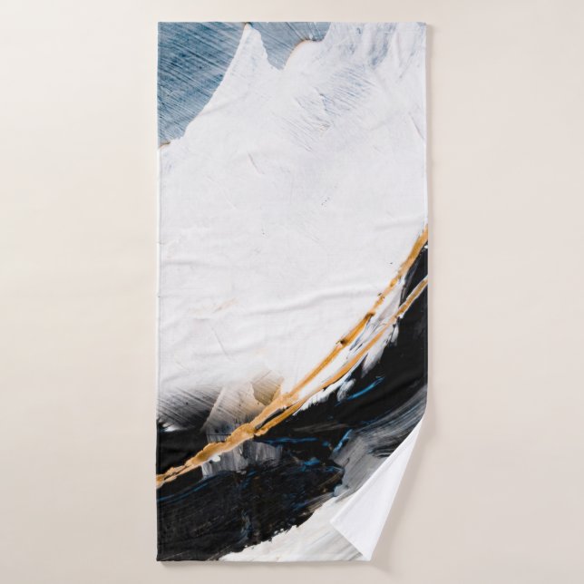 Abstract oil texture background. Paint on canvas.  Bath Towel (Bath Towel)