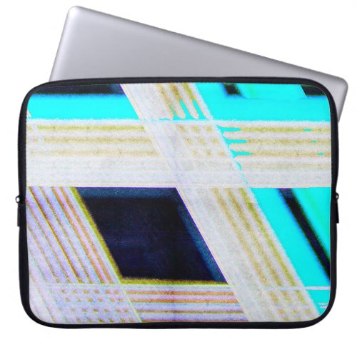 Abstract old grunge background with bright colored laptop sleeve