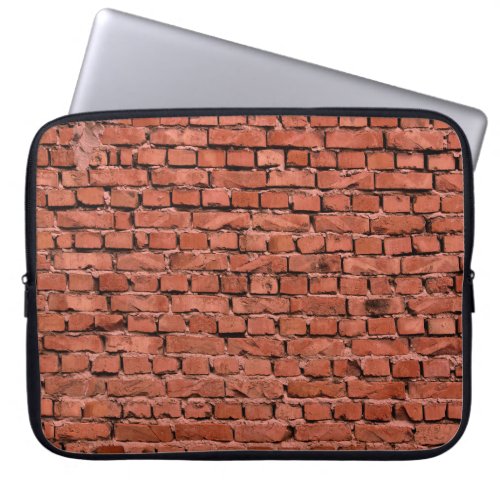 Abstract Old Vintage Cracked Bumpy Rough Brick Wal Laptop Sleeve