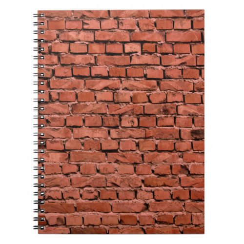 Abstract Old Vintage Cracked Bumpy Rough Brick Wal Notebook