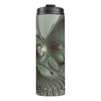 Abstract Olive Sage Green Gray Fractal Art Fantasy