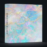 abstract opal design 3 ring binder<br><div class="desc">elegant girly binder</div>