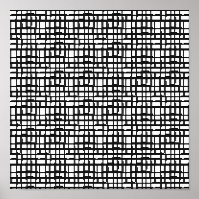 Abstract Optical Grid Canvas Print (Front)