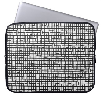 Abstract Optical Grid Laptop Computer Sleeve