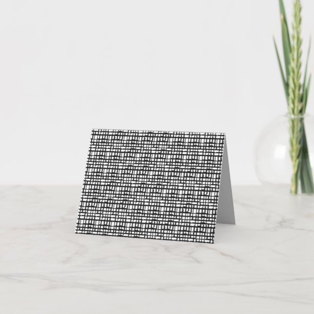 Abstract Optical Grid Note Card (Front)