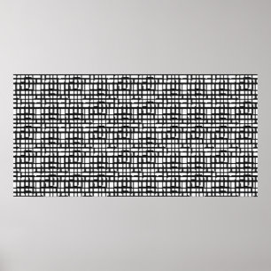 Abstract Optical Grid Poster