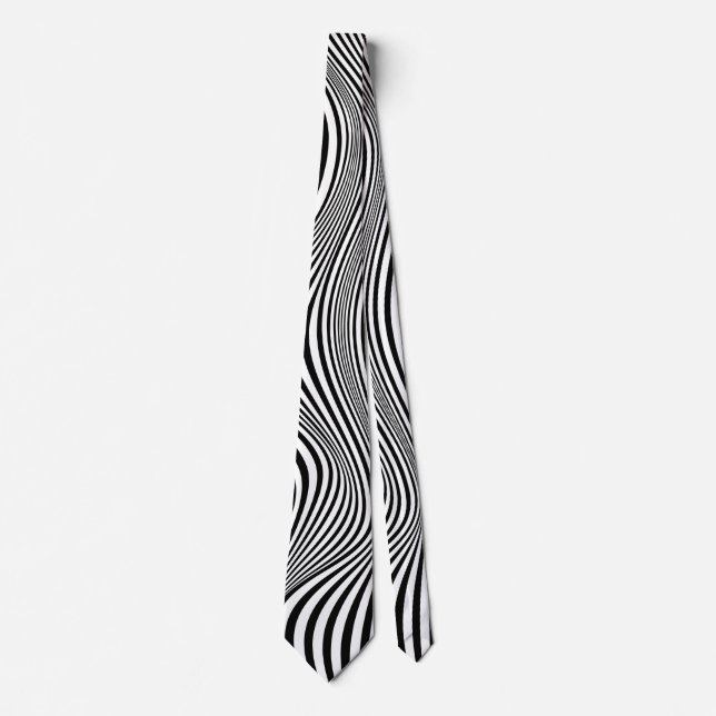 Abstract Optical Illusion Background Neck Tie (Front)