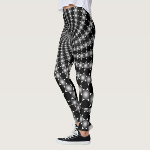 Abstract Optical Illusion Leggings