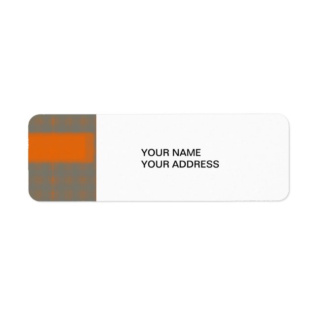 Abstract Orange 3 Label (Front)