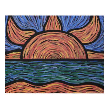 Abstract Orange And Blue Sunset Panel Wall Art Abstract Orange And Blue Sunset Panel Wall Art