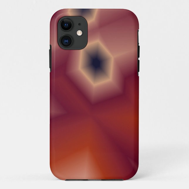 abstract orange and pink iphone cover (Back)