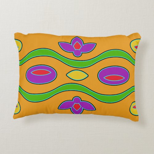 Abstract Orange Design Decorative Pillow