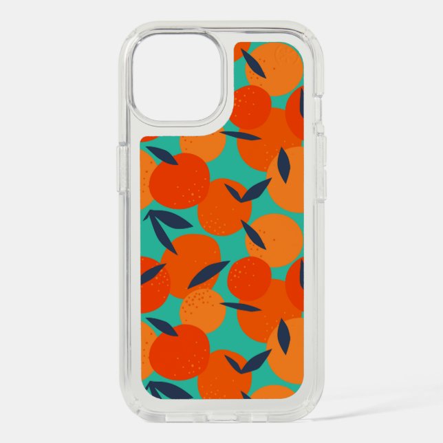 Abstract Orange Fruit Pattern Speck iPhone Case (Front)