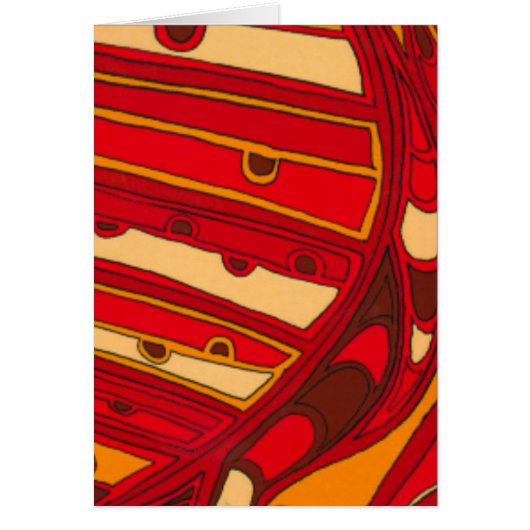Abstract Orange Panels Cards (Front)