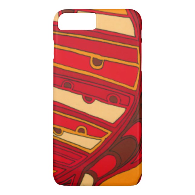 Abstract Orange Panels Case-Mate iPhone Case (Back)