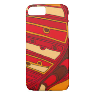 Abstract Orange Panels iPhone 8/7 Case