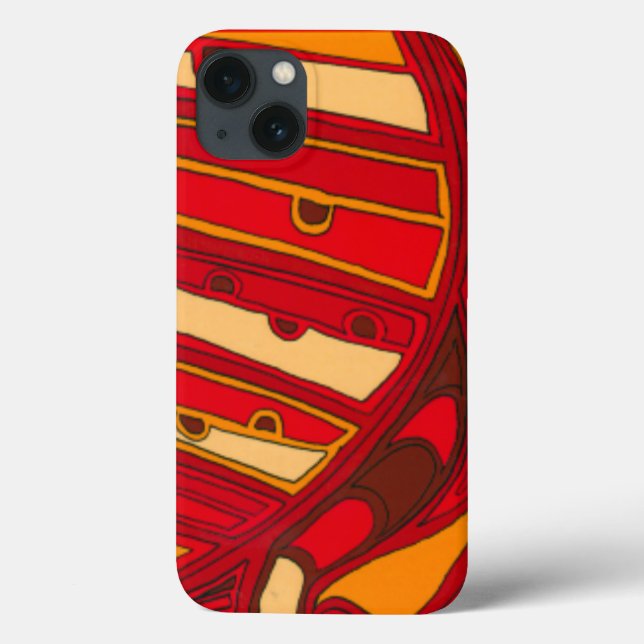 Abstract Orange Panels Case-Mate iPhone Case (Back)