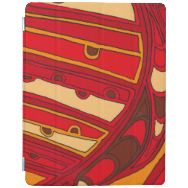 Abstract Orange Panels iPad Smart Cover (Front)