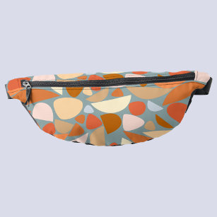 Abstract Orange Peach Pattern Fanny Pack