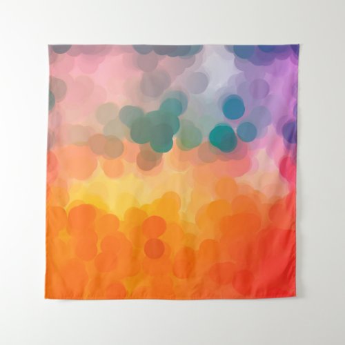 Abstract orange watercolor background Illustratio Tapestry