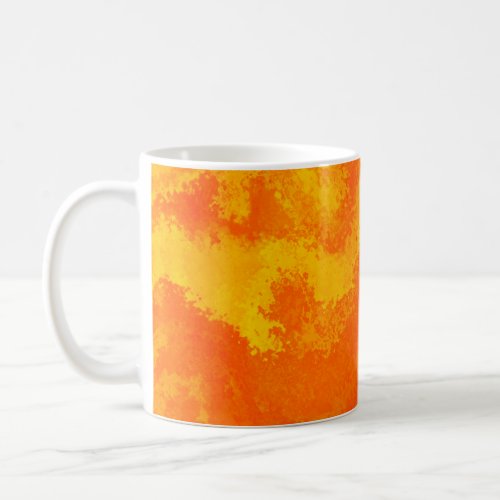 Abstract Orange Yellow Diffusion Coffee Mug