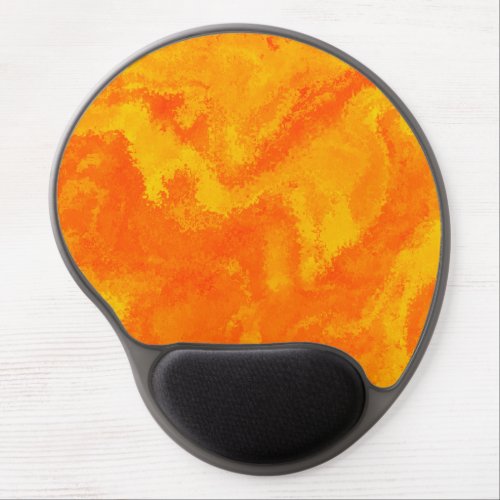 Abstract Orange Yellow Diffusion Gel Mouse Pad