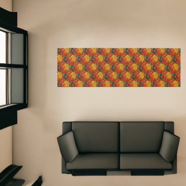 Abstract Orange Yellow Green Pattern  Runner (Insitu (Indoor 1))
