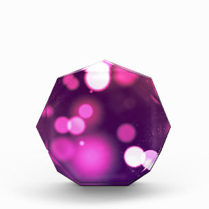 Abstract Orb Pink/Purple Whimsical Abstract Design Acrylic Award