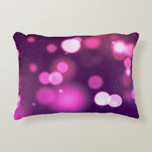 Abstract Orbs Pink/Purple Whimsical Party Design Accent Pillow