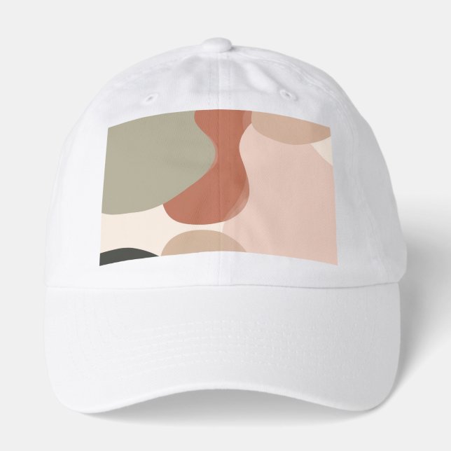 Abstract Organic Blob Art – Modern Minimal Hat (Front)