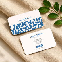 Abstract Organic Blob Business Card