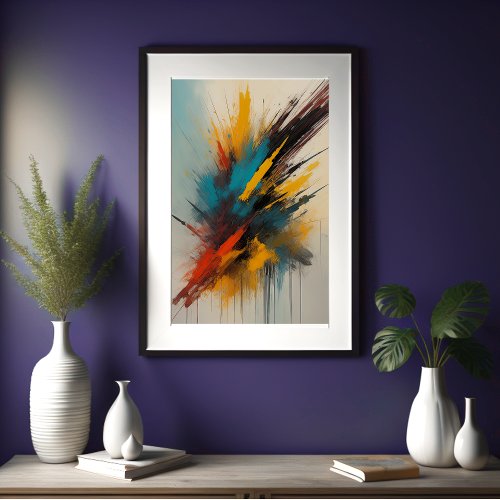 Abstract Organic Painting 23 Poster