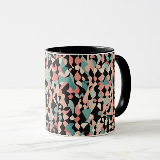 Abstract Organic Pattern in Pastel Mug (Front Right)
