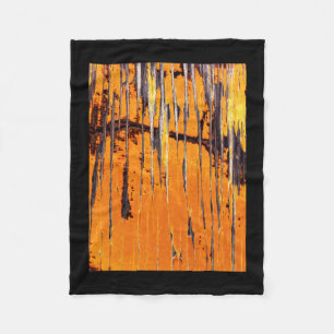 Abstract Organic Photography Orange Boat Hull Stic Fleece Blanket