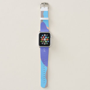 Abstract Organic Shapes Personalized Apple Watch Band
