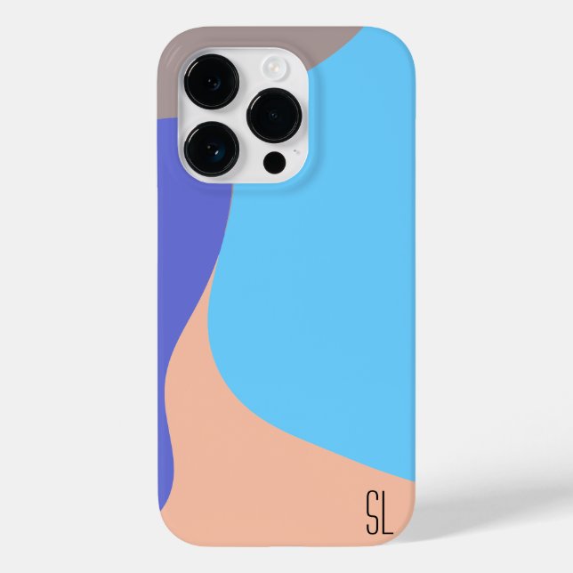 Abstract Organic Shapes Personalized Case-Mate iPhone Case (Back)