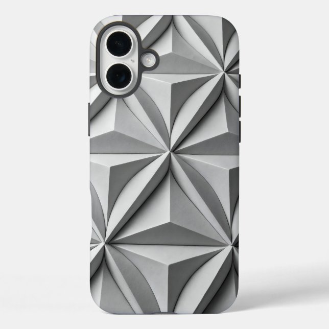 Abstract origami folded intersecting lines Case-Mate iPhone case (Back)