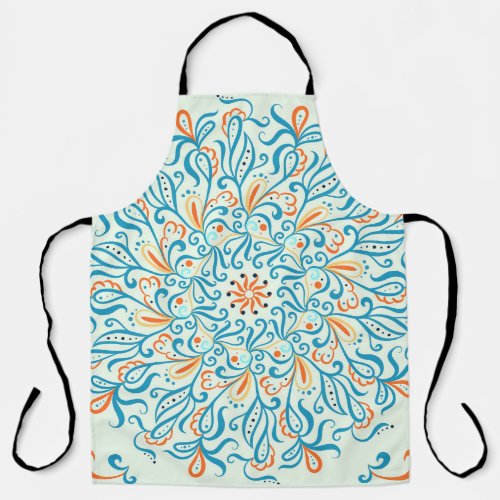 Abstract Ornament Ceramic Tile Pattern Apron