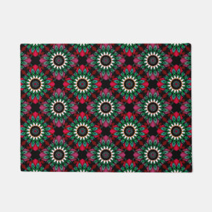 Abstract ornamental geometrical print decoration p doormat