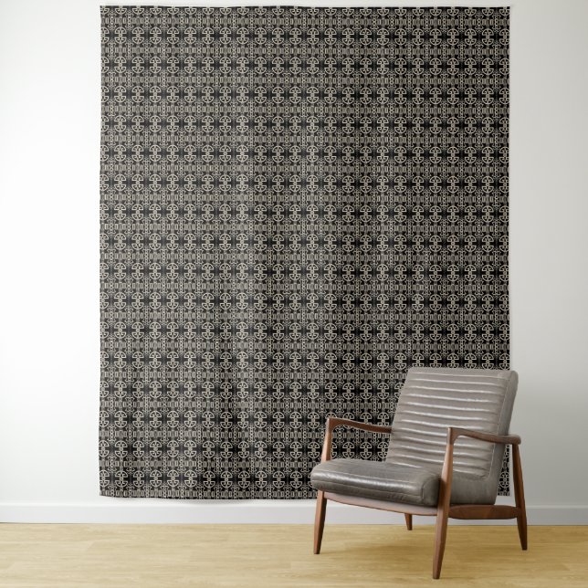 Abstract ornamental modern decor jewelry art deco tapestry (In Situ)
