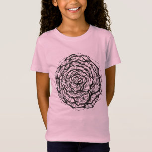 Abstract Ornamental Rose T-Shirt
