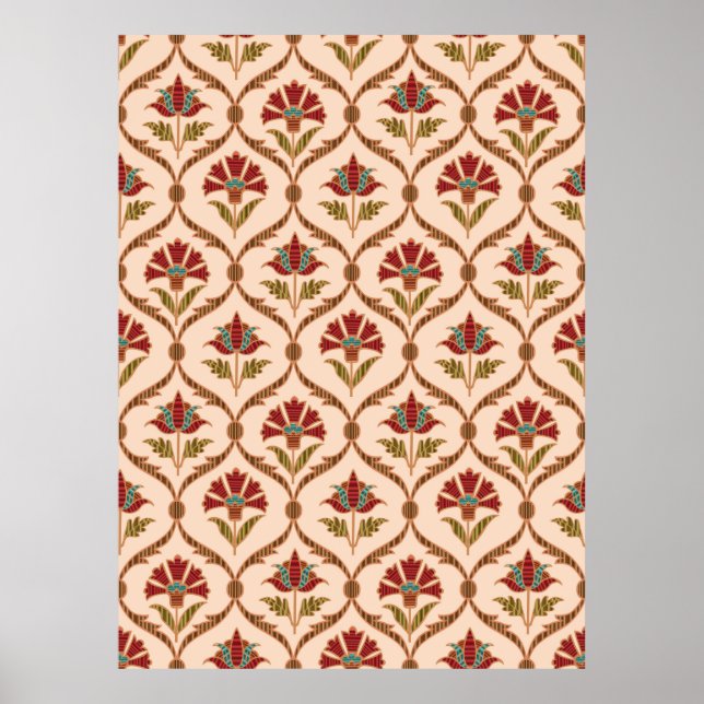 abstract ornamental vintage pattern designart,abst poster (Front)