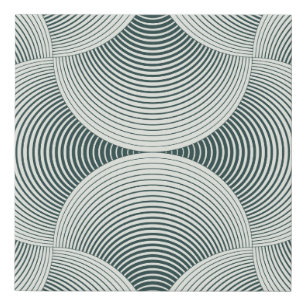 Abstract ornate geometric petals grid background.  faux canvas print