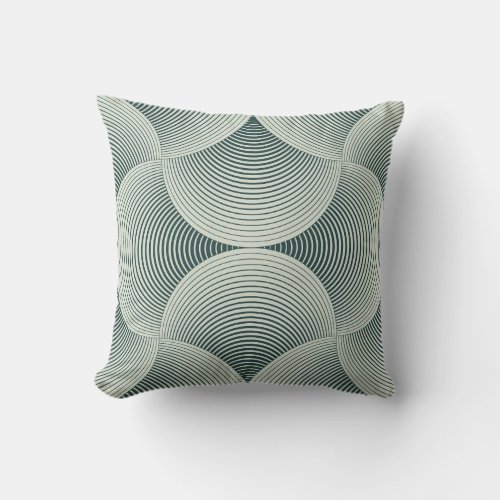 Abstract ornate geometric petals grid background  throw pillow