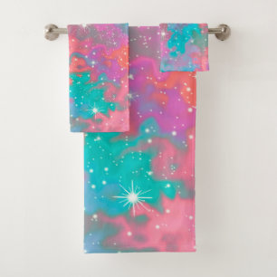Abstract Outer Space Artwork   Towel Set