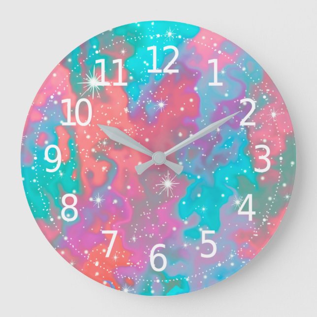 Abstract Outer Space Artwork | Wall Clock (Front)