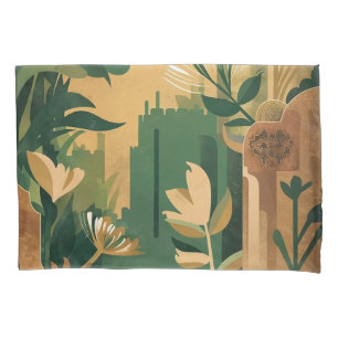 Abstract Overgrown Garden: Botanical  Pillow Case