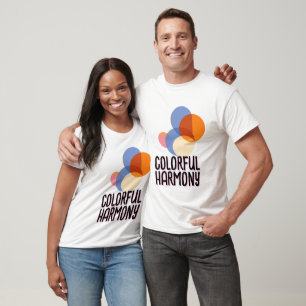 Abstract Overlapping Color Circles T-Shirt