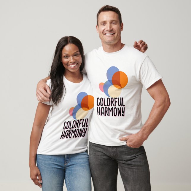 Abstract Overlapping Color Circles T-Shirt (Unisex)