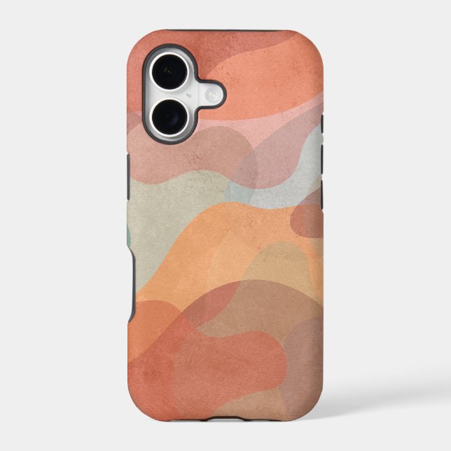 Abstract Overlapping Pastel Blobs Background Case-Mate iPhone Case (Back)